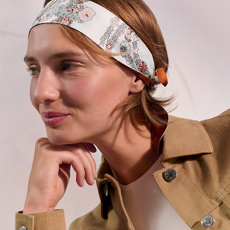 Brides de Gala en Fleurs Twilly - White | Hermès Canada